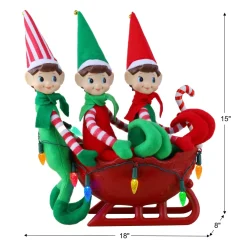 Mr. Christmas Musical Decor></noscript>Musical Tabletop Elves In Sleigh
