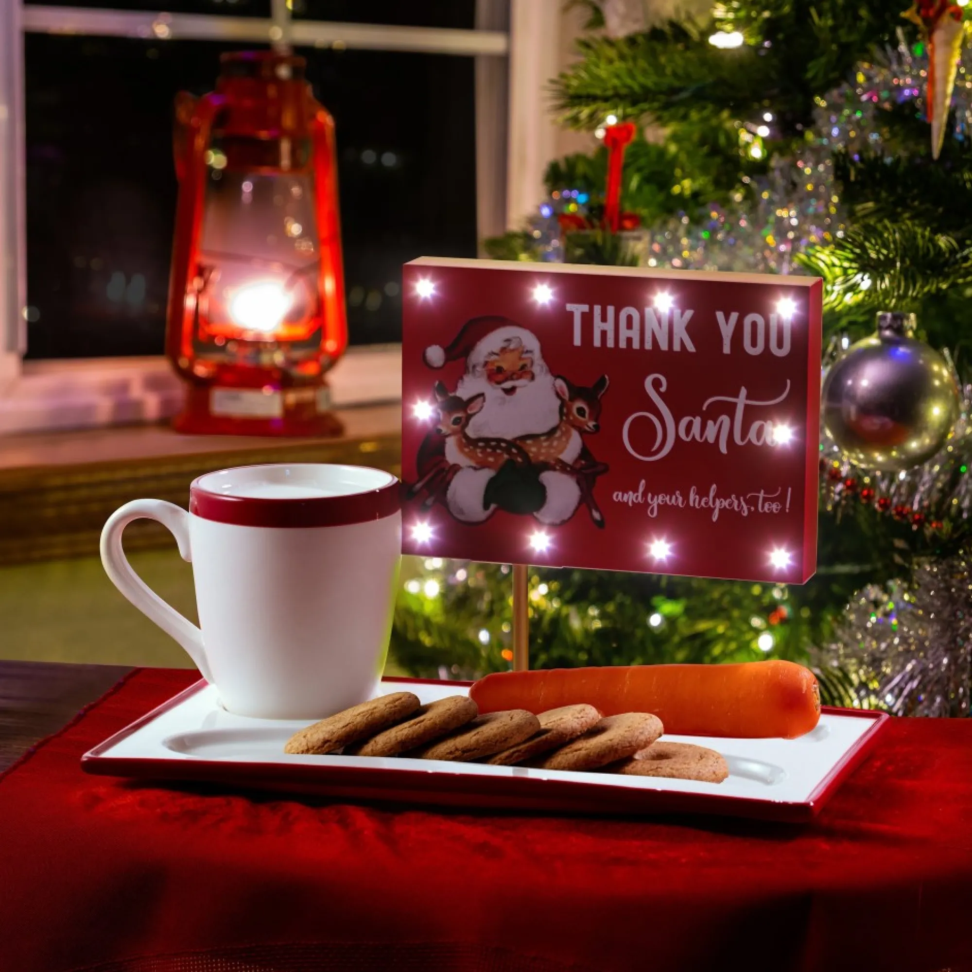 Mr. Christmas Mugs>Night Before Christmas Milk And Cookies Serving Set