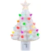 Mr. Christmas Night Lights>Nostalgic Ceramic Tree Nightlight - White